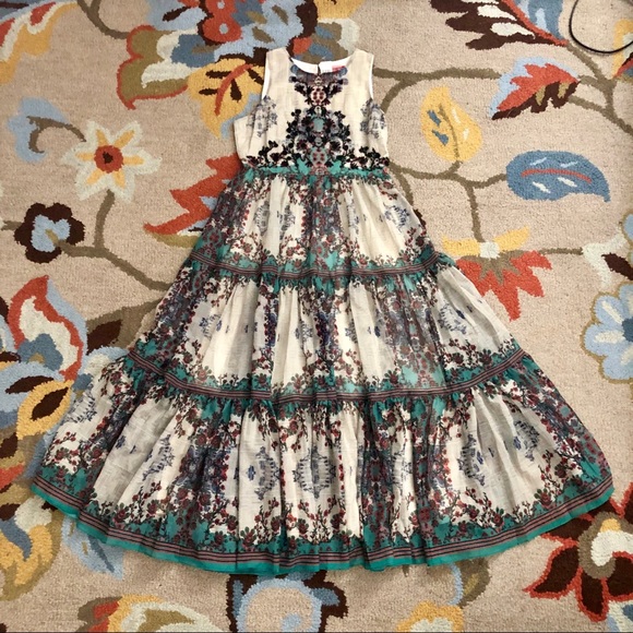 ⭕️Sold⭕️Anthro Madera Maxi Dress by Bhanuni, 8P - Picture 2 of 3